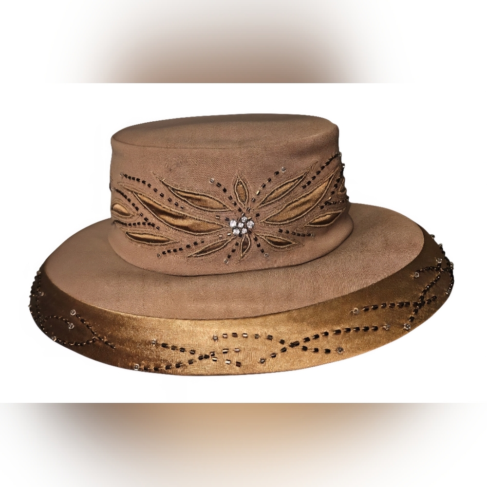 Vintage Ben Marc International Couture Derby Church Wedding Embellished Hat